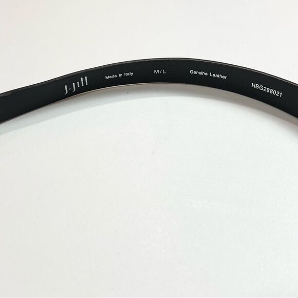 NWT J. Jill Black Italian Leather Knot Belt Medium Large M/L main image 10